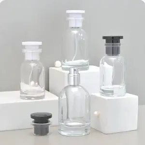 Portable Refillable Perfume Bottle, 2]Counts/set Clear Glass Perfume Bottle,Travel Perfume Atomizer, PerfumeDispenser Bottle, Organiser, TrendingMakeup, Summer Makeup