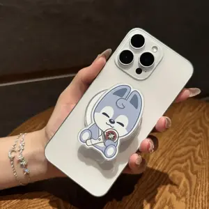 K-pop Animal Friends Phone Grip Aesthetic Pastel Pop Socket for K-pop Lovers Cute Whimsical Stray Kids Phone Decor Accessory  phone grip for Her