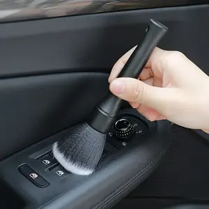 1pc car interior detail brush, soft bristle cleaning brush, dust removal brush, car interior cleaning tool, car detail brush, car dashboard dust removal brush, plastic material