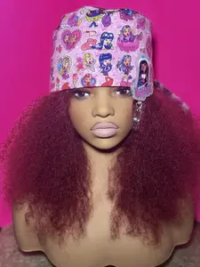 BRATZ MCGIRE Pink Satin Lined Scrub Cap