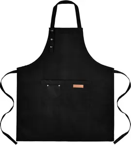 Art Aprons for Women Painting Pottery Baking, Mens Buckle Straps Kitchen Apron with Pockets for Chef Cooking