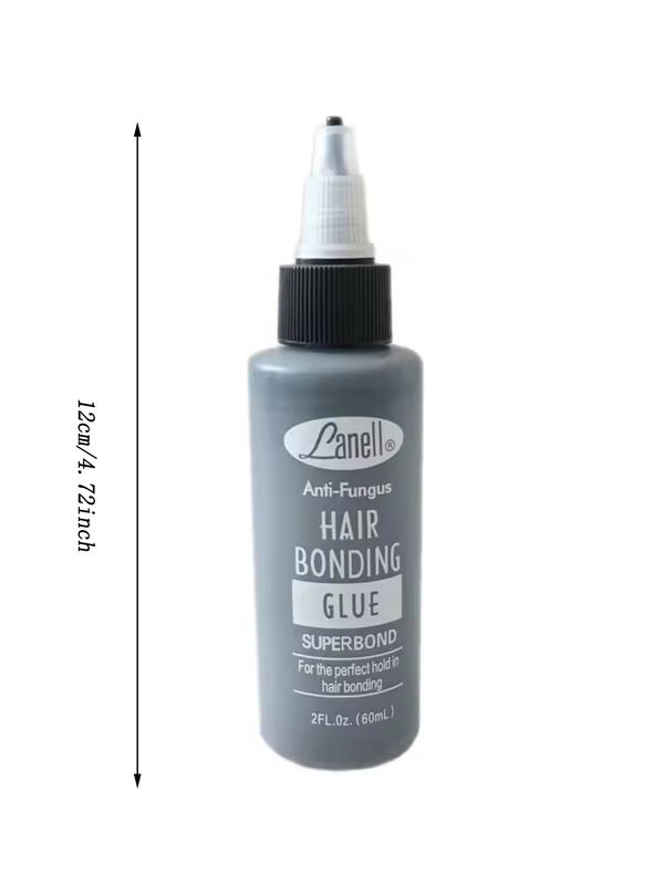 2 Oz (60 ml) Lanell Anti-fungus Hair Bonding Glue by Lanell for Black Hair Weaving, Quick - drying Hair Extension Glue, Hair Extension Tools, Invisible and Traceless, Long - lasting Stickiness., Lace Wig Adhesive