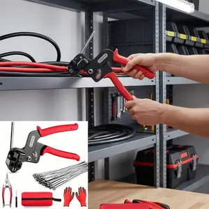 Heavy Duty Metal Zip Tie Gun Kit, UV Resistant Burst-Proof Stainless Steel Zip Ties Outperform Weak Plastic Zip Ties for Outdoor Use