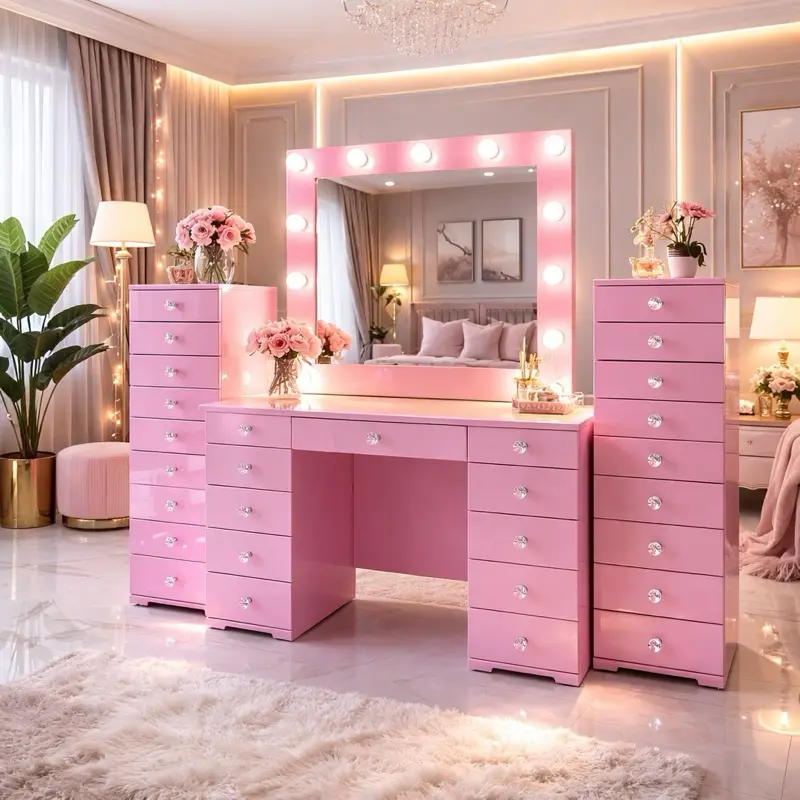 Blooming pink Vanity set (only Available to purchase through our official website)