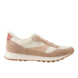 Kizik Womens Siena Hands Free Lace Up Sneakers Shoes Casual - Beige