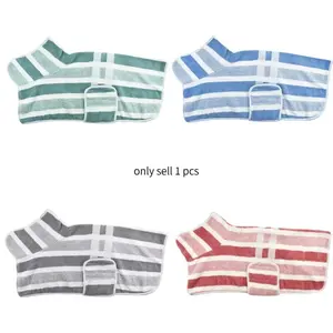 Pet Quick-Dry Bathrobe, Absorbent Wearable Towel for Large Dogs, Hooded Cleaning Towel, Home Apparel, Dog Bathing Essentials