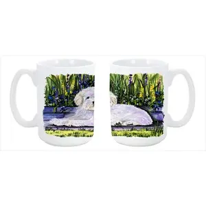 212 MAIN Coton de Tulear Large 15oz Ceramic Coffee Mug - Reusable, Washable, Dishwasher-Safe, Microwave-Safe Tea & Coffee Drinkware