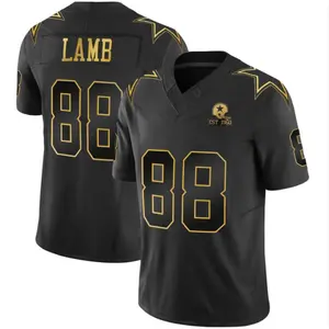 Men's Full Print Lamb #88 American Football Stylish Jersey V-Neck Breathable Short Sleeved T-Shirt Perfect for Party Game,Training, Competition,Sports Top Sports Clothing