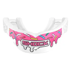 Shock Doctor Gel Max Power Print Mouthguard - Custom Fit, Breathable, Protective Design, Convertible Tether, Ideal for Sports, No BPA or Latex