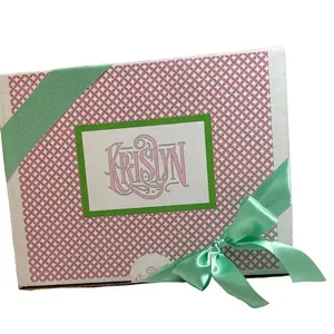 Personalized Stationery Set with Monogrammed Notecards, Stickers, and Pencils