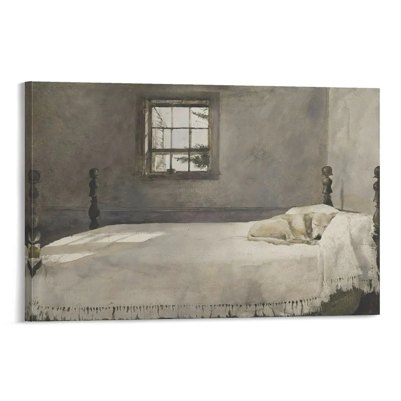 Master Bedroom by Andrew Wyeths, Realism Famous Painting, Canvas Wall Art Poster, Prints for Room And Bedroom Decor. Poster Canvas Wall Art For Bedroom Decor Bar Office Room Decor Gift