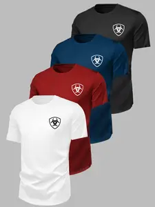 Men's Fitness Training Top, Basketball Jersey, Multicolor Sport Short Sleeve, Boys' T-Shirt, Summer Quick-Dry Breathable, Sports Clothes