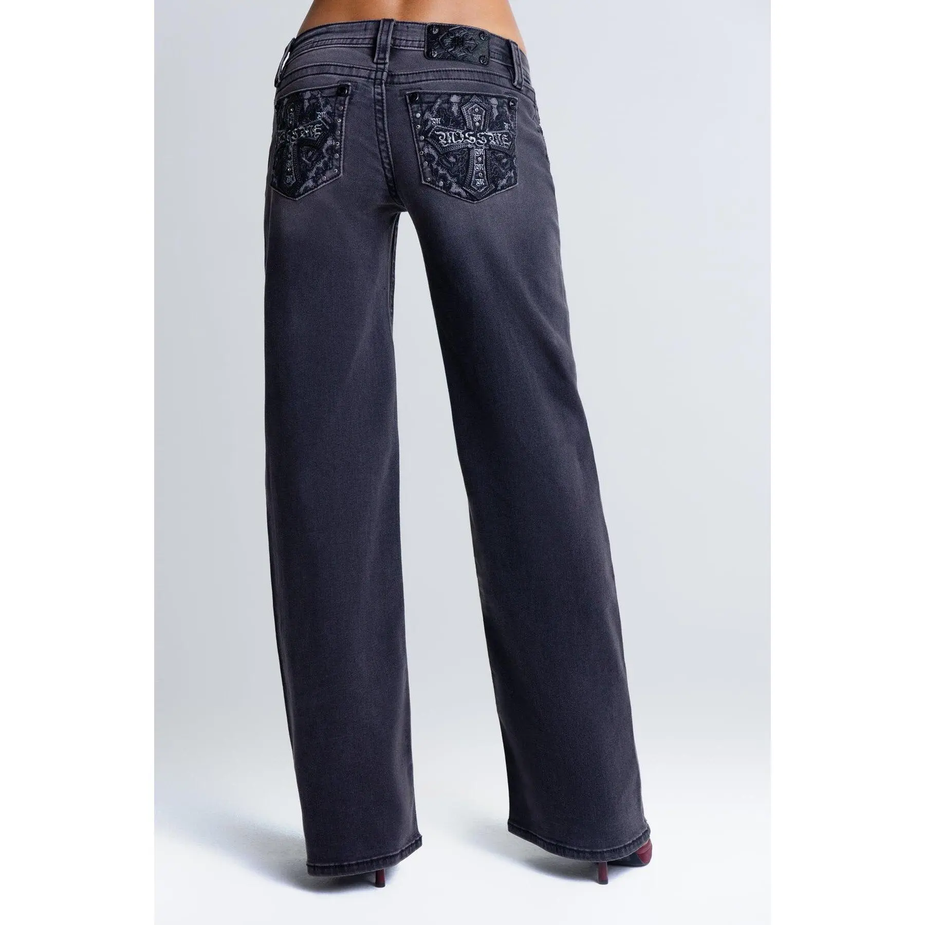 Sloane Super Low Rise Wide Leg Jeans