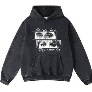 SCARFACE Hoodie Vintage High-Quality Crew Neck oversized loose Fit Cotton Fabric Casual Comfort Windproof Warm Funny Long Sleeve Sweatshirt Fashion for Men and Women Top Daily Wear 102014 J
