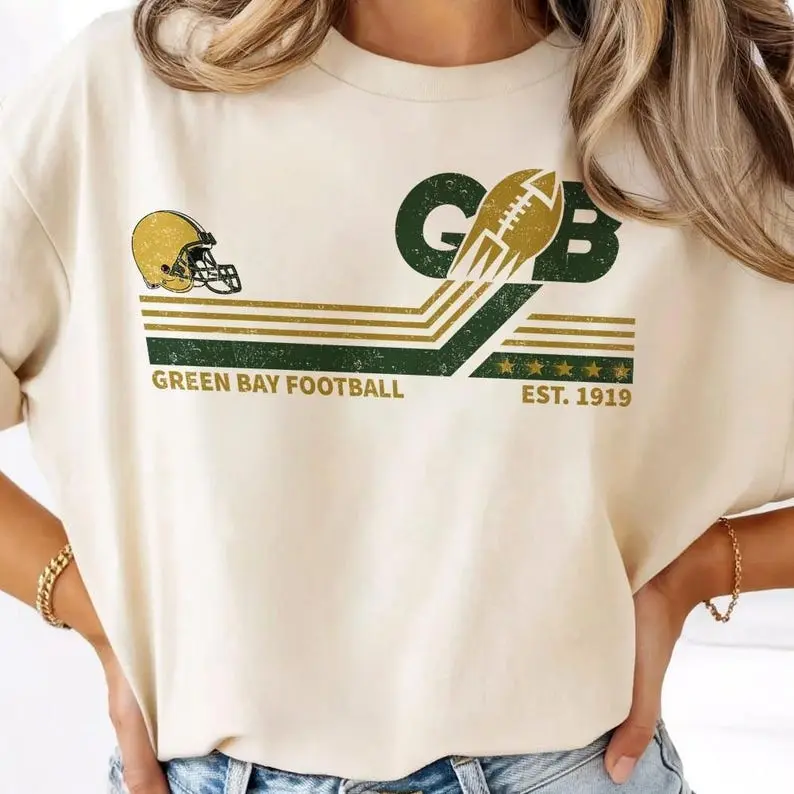 Green Bay Football Vintage Style Comfort Colors Shirt, Green Bay Football Game Day Outfits Shirt