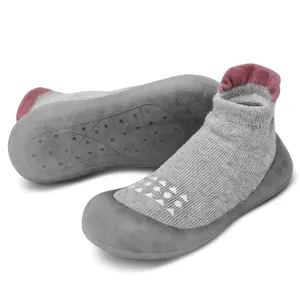 Baby Sock Shoes Non Slip For Boys Girls Soft Rubber Sole Toddler First Walking Shoes Breathable Slip On Sneakers Slippers For Infant Toddler, Comfortable Lightweight Indoor Outdoor  All Season Wear Resistant Baby First Step Shoes For 0-3 Years Old Kids