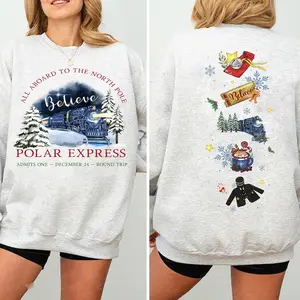 Vintage Polar Express Christmas Sweatshirt, Christmas Polar Express Shirt, Retro Christmas Sweatshirt, 90s Christmas Movie Shirt