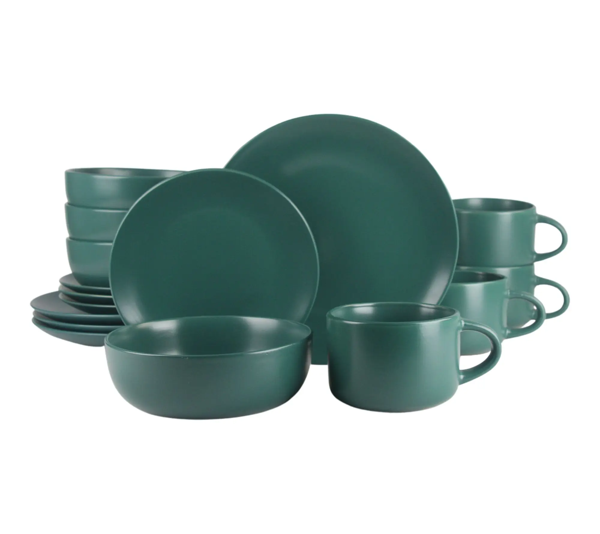 10 Strawberry Street 16 pc Wazee Matte Dinnerware Set