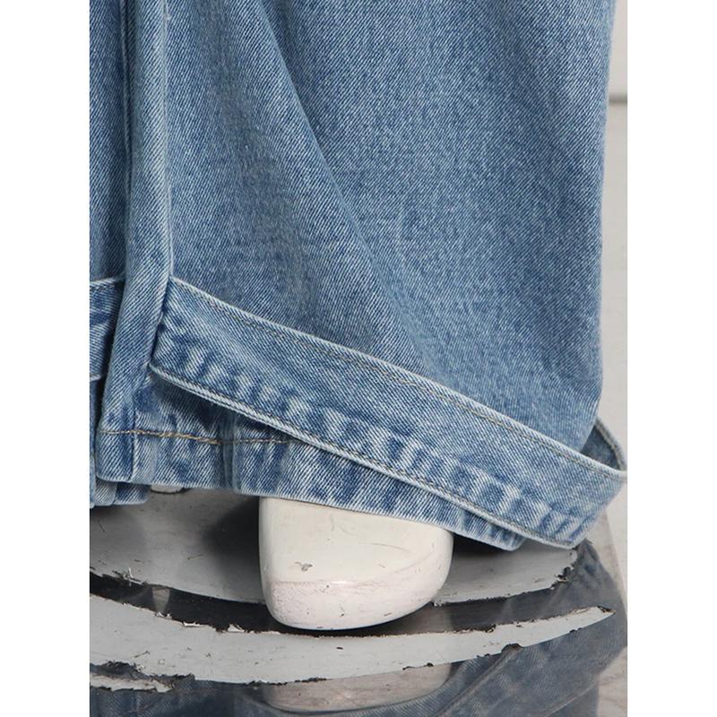 Joskaa Fashion Y2K Pockets Cargo Jeans Women Hipster High Waisted Straight Pants Fall 2023 Casual Denim Trousers Streetwear joskaa