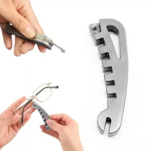Fogepix Eyeglass Leg Bending Adjustment Tool, Nose Pads Repair Tool, 5-in-1 Professional Optician Tool, Sturdy with Frame Adjustment Function, Home Accessory with Sleek Style, Utility Supply for Daily Care Routine Maintenance Glasses Fashion Glass