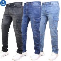 (3 Pack) Black-Dark Wash-Medium Wash