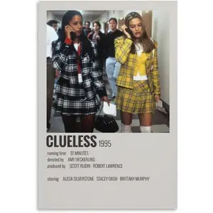 Shuei-Clueless Comedy Love Movie Poster (13) Canvas Wall Art Poster Decorative Bedroom Modern Home Print Picture Artworks Posters
