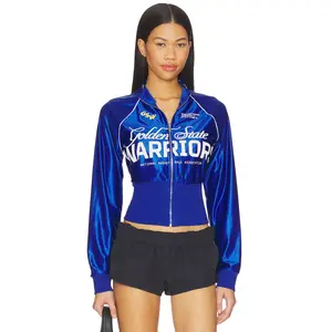 Off Season Golden State Warriors Cropped Track Jacket in Golden State  Warriors