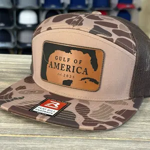 Gulf of America Patch on Richardson 168P SnapBack Cap