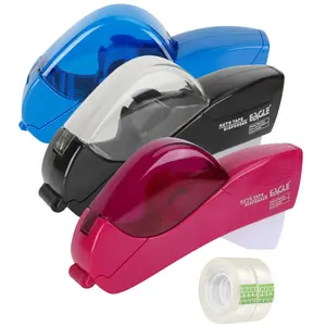 Automatic Tape Dispenser with 2 Rolls, Handheld Operation, Fits 1/2 and 3/4 Inch Wide Tape, Ideal for Mother's Day, Thanksgiving and Christmas Gift Wrapping, Crafts, Packaging