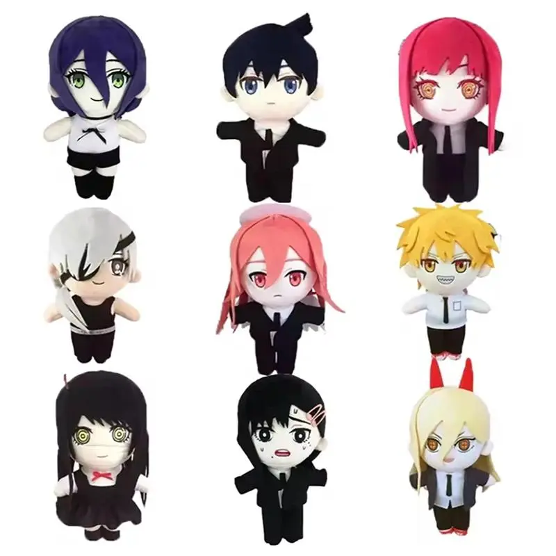 100% Brand New 20cm Unisex Anime Plush Doll Toy - Reze, Makima, Angel Devil, Power, Higashiyama Kobeni, Hayakawa Aki, Mitaka Asa, Denji Soft Stuffed Fan Pillow