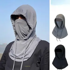 3 In 1 Ice Silk Full Face Sun Mask Men Breathable Cycling Neck Hood Cover
