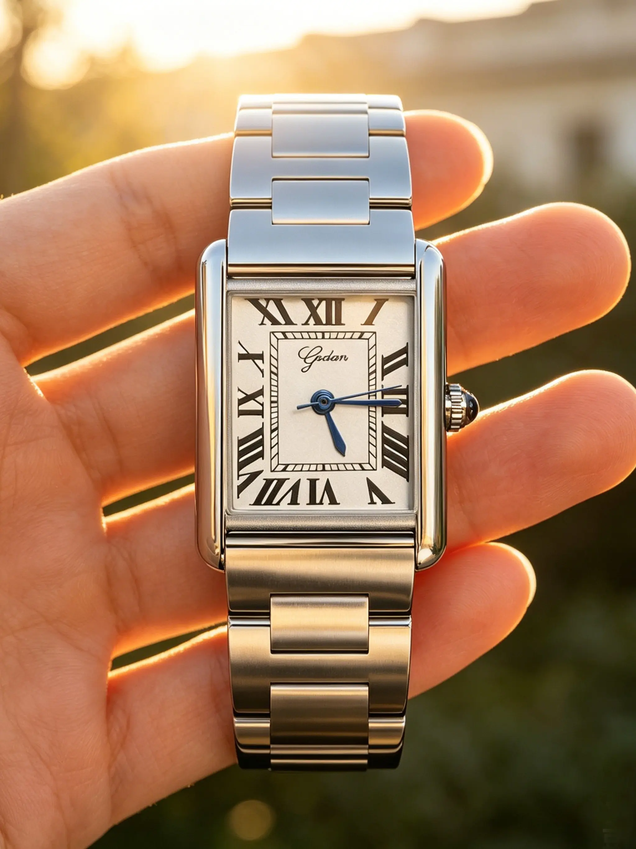 Women's Elegant Vintage Quartz Analog Watch, Stainless Steel Wristwatch, Square Dial, Waterproof, Casual Style, Suitable for Daily Wear and Formal Events