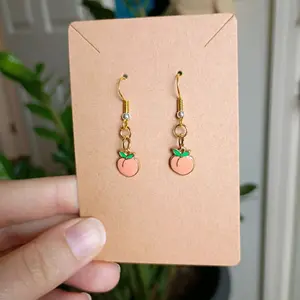 Peach Charm Earrings Peach Charm Earrings