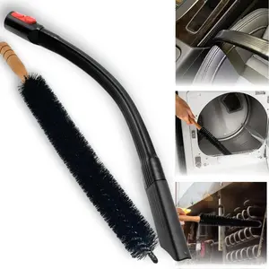 Dryer Vent Cleaner Kit with Flexible Crevice Tool for Dyson V7 V8 V10 V11 V15 - Long Vacuum Attachment for Car Detailing, Corners Plus Dryer Lint Vent Trap Cleaning Brush