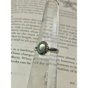 Labradorite Sterling Ring | US Size 8