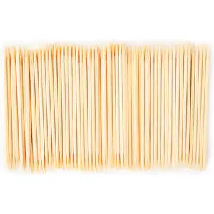 6000 Count  Toothpicks for  Cleaning, Appetizer, Olive, Barbecue, Fruit, Double-Points Wooden Toothpick.