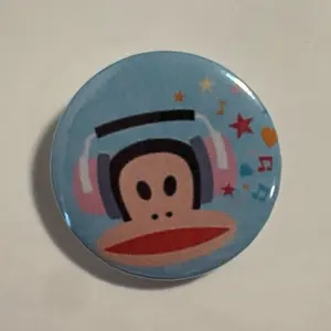 Paul Frank Julius  1.25 inch Pin Button Badge - handmade pinback buttons pins
