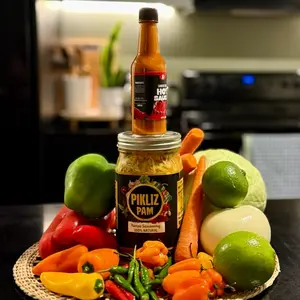 Pikliz Pam Haitian Spicy (Pickled) Food Instant Salt 32oz Carrot Kimchi