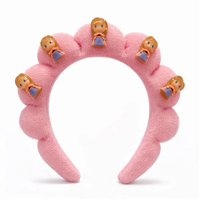 Cute Princess Bubble Headband for Girls – Soft Plush Hairband
