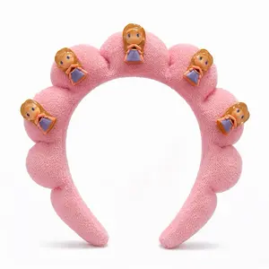 Cute Princess Bubble Headband for Girls – Soft Plush Hairband