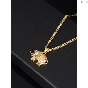 Elephant Pendant Necklace for Women Girls, Exquisite Fashion Animal Pattern Jewelry, Trendy All-match Accessory for Daily Outfit Party Decor, Ideal Birthday Holiday Gift summerwins,summerwins