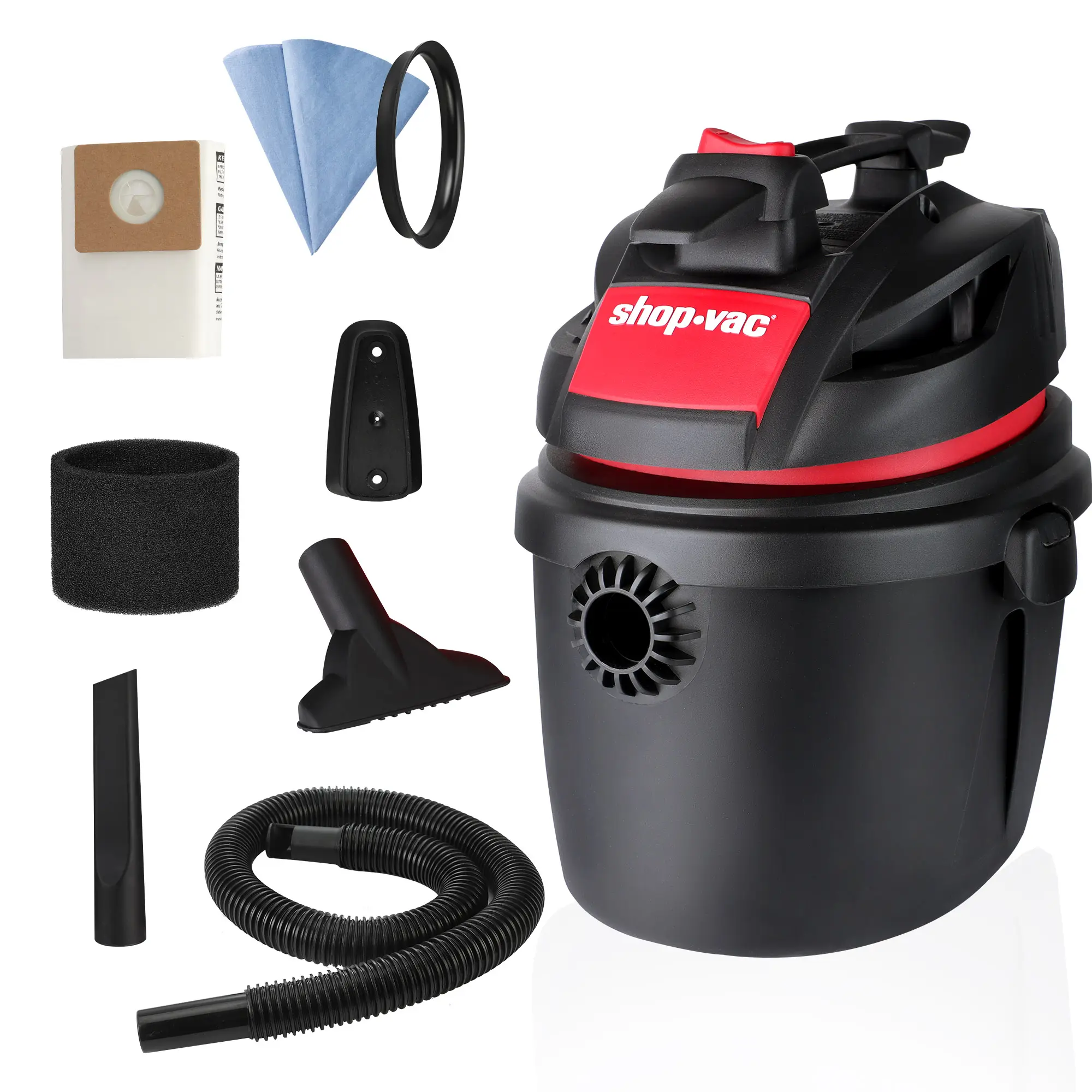#backtoschool Shop-Vac 2.5 Gallon Wet/Dry Vacuum, 2.5 Peak HP, 1.25 Inch Diameter x 4 Ft Hose, Portable Compact Design