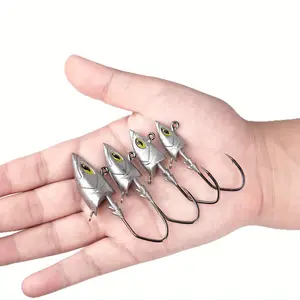 5pcs Saltwater Jig Head Set  14/21/28/42g Monster Killer  Extra-Strong Hooks  Seabass/Snapper/Grouper Offshore Boat Fishing