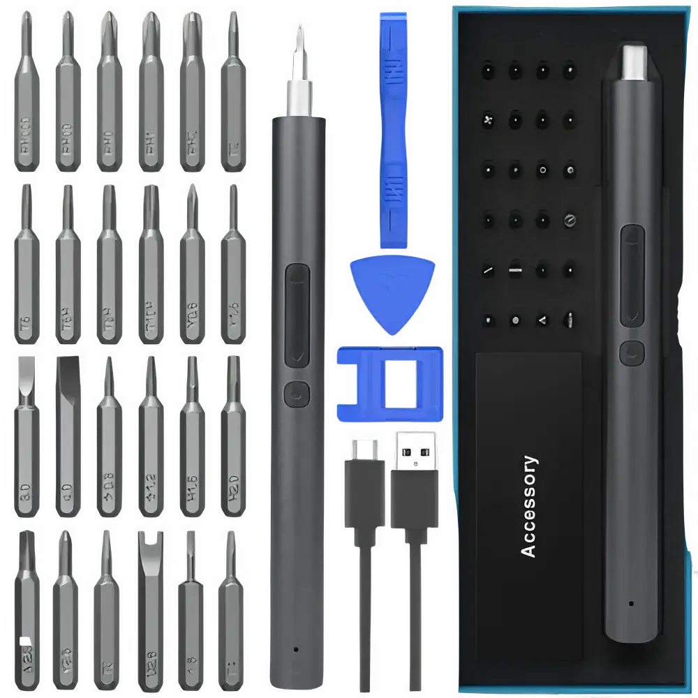 Rechargeable Mini Electric Screwdriver Set
