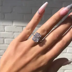 18k white gold plated Ring