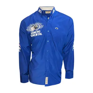 RANCHO SEMENTAL Blue Long Sleeve Shirt