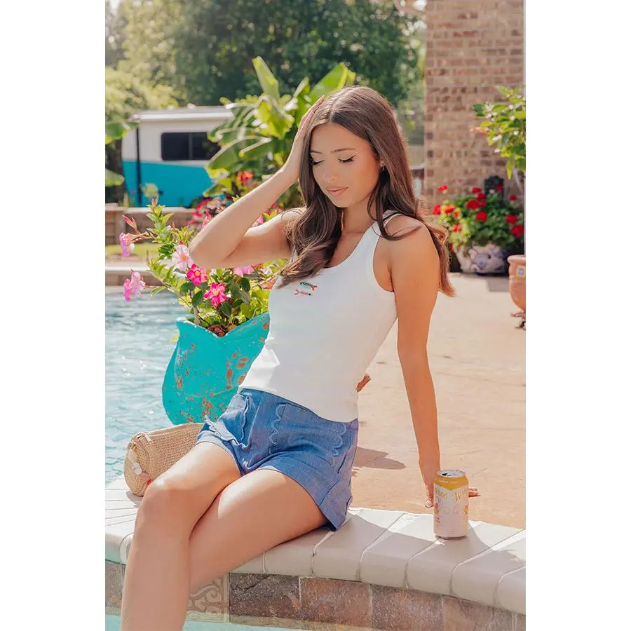 Catch Of The Day Beaded Tank