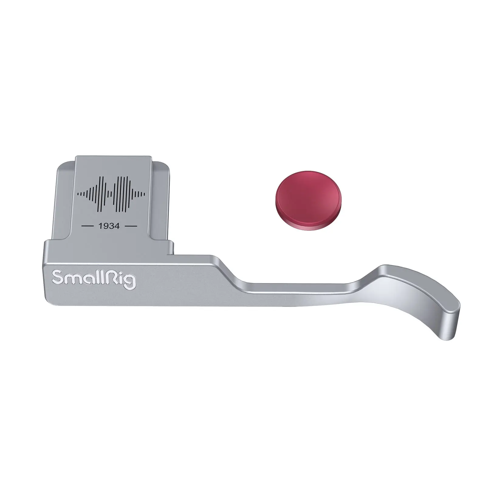 SmallRig Metal+Silicone Camera Accessory Thumb Grip with Hot Shoe Cover, Shutter Release Button, Sound Wave Logo, Rust Protection, Stable Grip Helps Prevent Slips, Compatible with Fujifilm X100VI-X100V, All-Season Basic, ID 4566