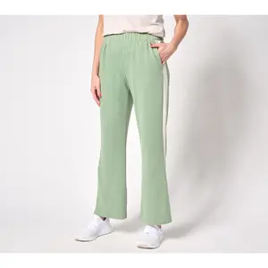 MUK LUKS French Terry Sport Stripe Straight Leg Lounge Pant