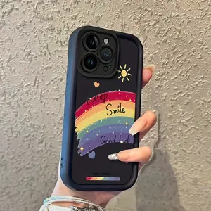 Graffiti Rainbow Phone Case for iPhone 17 E Air Pro ProMax iPhone16 15 14 Plus 13 12 Mini 11 X XS XR